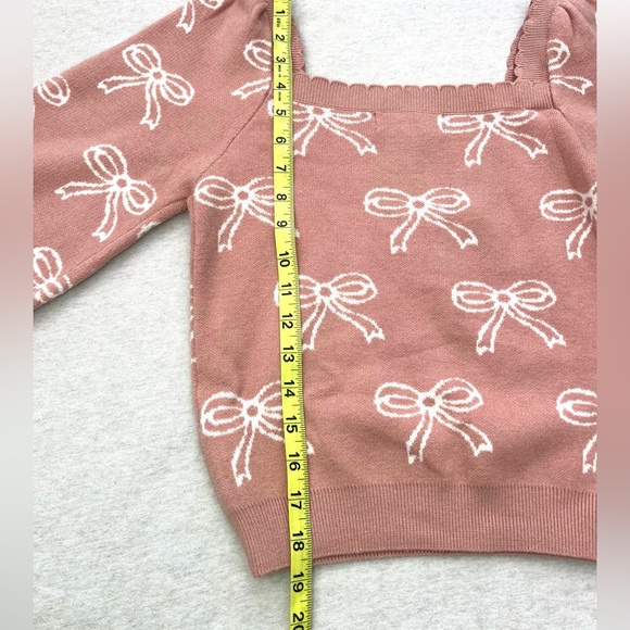 Willow and Wind Pink Bow Sweater - Picture 7 of 9